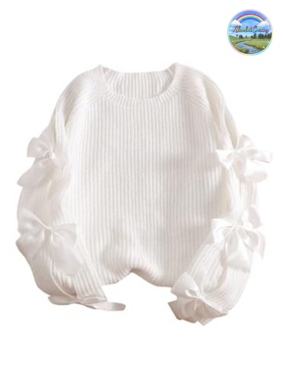 Plus Size Bow Cutout Knit Sweater Pullover Women's Coquette Chunky Soft Top